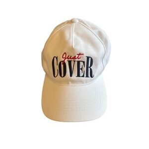 47 Brand Mens White Barstool Sports Just  Cover Snapback OSFA Adjustable